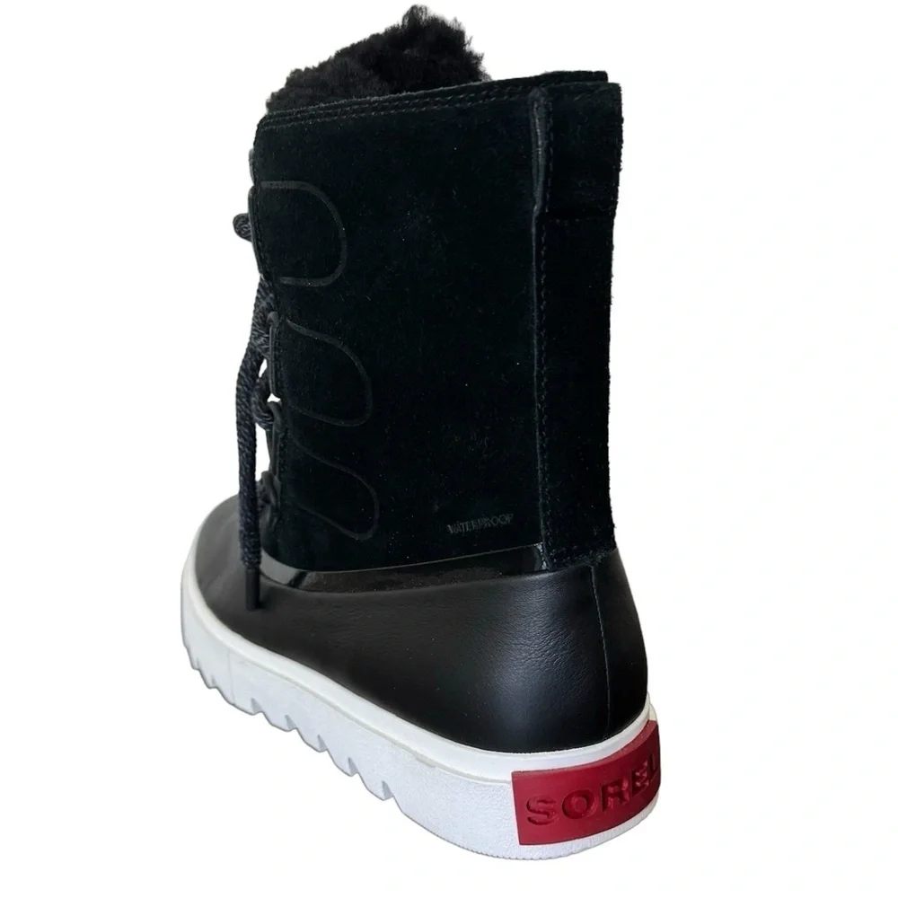 Sorel Joan of Arctic Next Lite Shearling Trimmed Suede Boots Size 9
